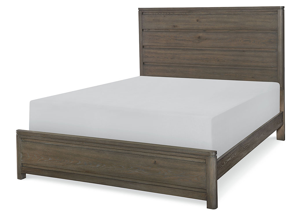 Big Sky By Wendy Bellissimo Weathered Oak Panel Queen Bed Squan Furniture