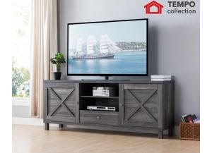 TV Stand up to 85" TVs, Distressed Grey