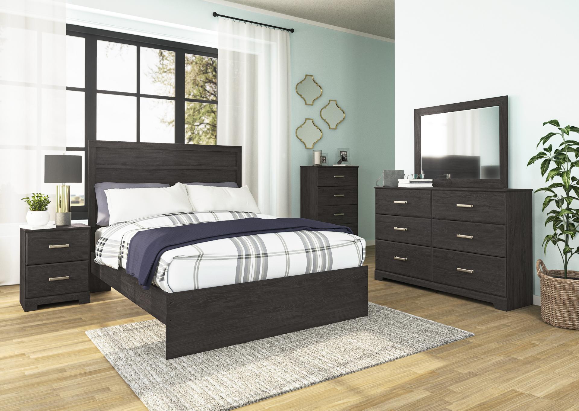 Belachime Full or Queen Bed, Dresser, Mirror and Nstand Set,ASHLEY