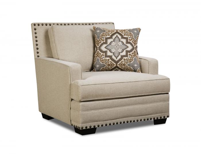LINEN OVERSIZED CHAIR ,Corinthian 