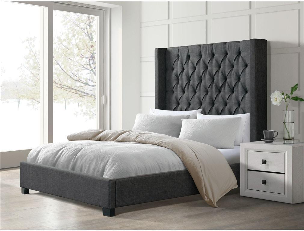 Morrow Charcoal King Bed,Elements International