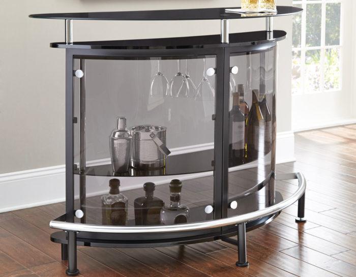 Ariana Black Bar Table,Steve Silver Company