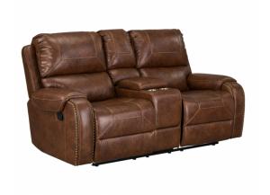 Image for WINSLOW RECLINING DUAL GLIDING LOVESEAT 