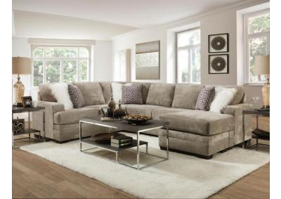 Image for HEARTH CEMENT GLAM SECTIONAL 