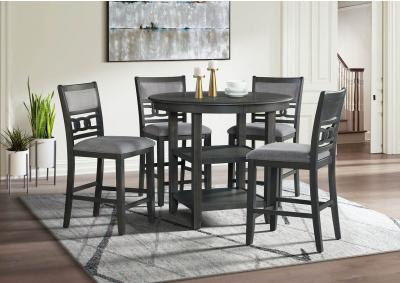 Image for AMHERST COUNTER TABLE AND FOUR CHAIRS