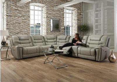 Image for 3pc Light Gray Sectional 