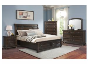 Image for Kingston King Storage Bed, Dresser, Mirror and Nstand