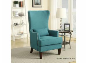 Image for KORI WINGBACK TEAL ACCENT CHAIR