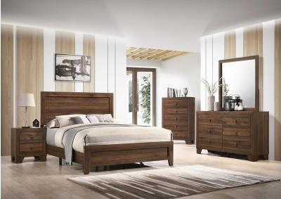 Image for Millie 4Pc Queen Bedroom Set Brown Finish