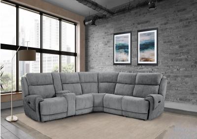 Image for Spender Graphite Power Reclining Sectional W/ Power Headrest