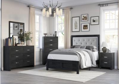 Image for Jaylen 4Pc Queen Bedroom Set Black Finish