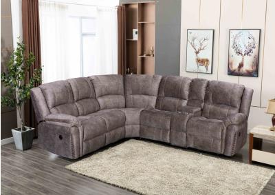 Image for Bryant Tan 6PC Power Reclining Sectional w/ Cupholders & USB