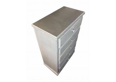 Image for Gray 5 Drawer Chest
