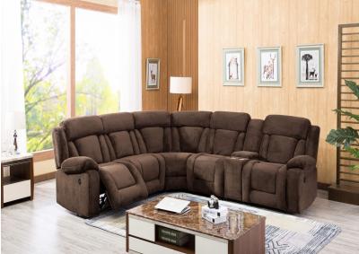 Image for Nora Brown 6PC Power Reclining Sectional w/ Cupholders & USB