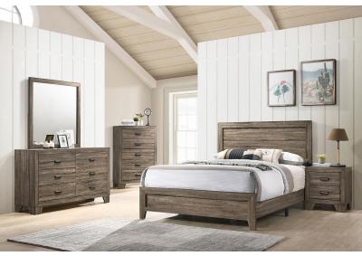 Image for Millie 4Pc Queen Bedroom Set Gray Finish
