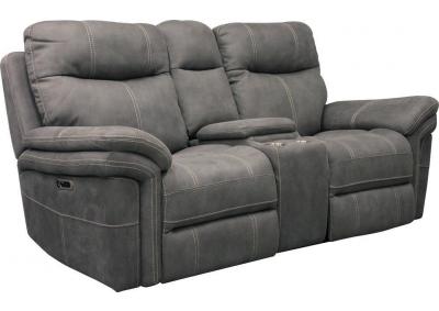 Image for Masked Carbon Power Reclining Loveseat w/ Power Headrest