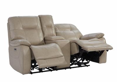Image for Axe Parchment Power Reclining loveseat w/ Power Headrest