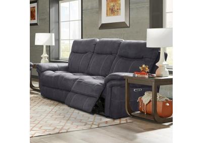 Image for Masked Charcoal Power Reclining Sofa w/ Power Headrest