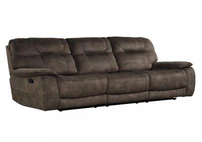 Image for Cook Shadow Brown Manuel Triple Reclining Sofa
