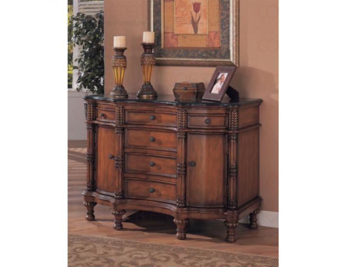 Bombe Accent Chest with Six Drawers,Coaster