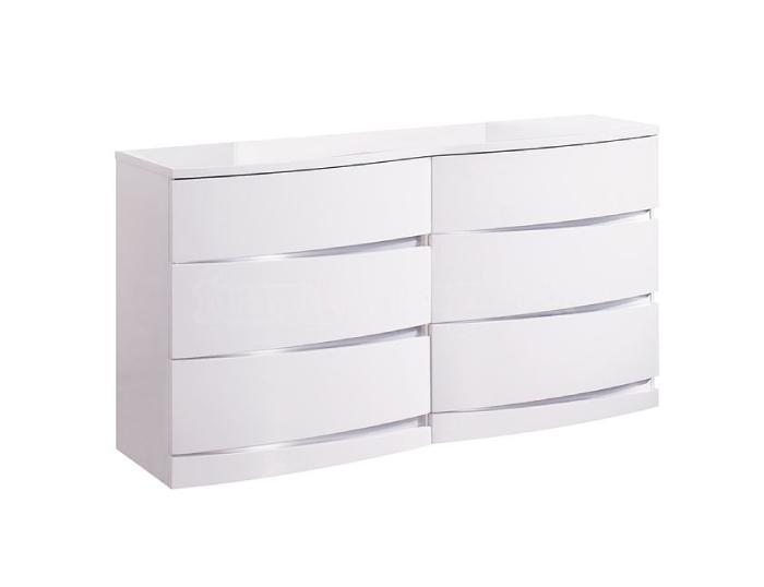Global Aurora White Dresser,Global Furniture