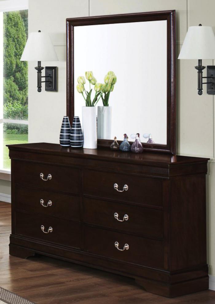 Louis Philippe Cappuccino Dresser,Coaster