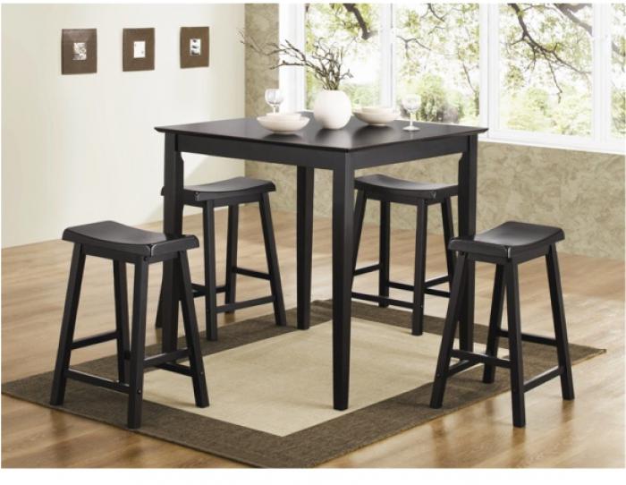 Yates Black 5-Piece Counter Height Dining Room Set,Coaster