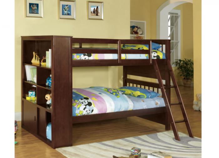 Dakota Ridge Twin / Twin Bookcase Bunk Bed,Furniture of America