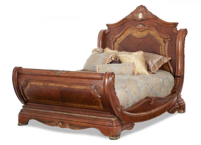 Cortina Queen Sleigh Bed,Aico