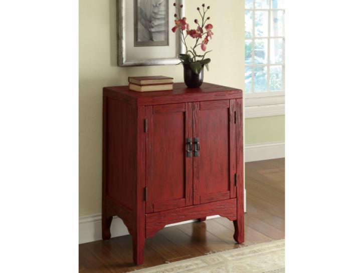 Red Accent Cabinet,Coaster
