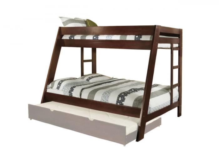 Arizona Twin/Full Light Espresso Bunk Bed,Furniture of America