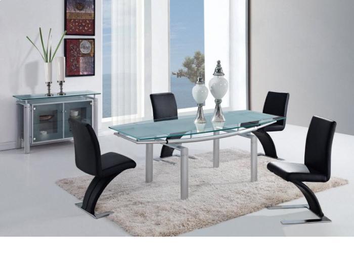 Global Furniture D88 5-Piece Silver Dining Room Set,Global Furniture