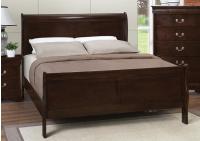 Image for Louis Philippe Cappuccino Queen Sleigh Bed