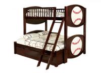 Image for Olympic V Twin/Full Baseball Bunk Bed