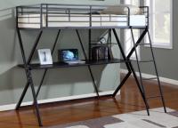 Twin Workstation Loft Bed w/Desk