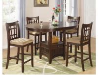 Image for Lavon 5-Piece Cherry Counter Height Dining Set