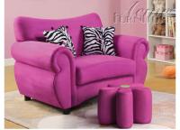 Image for Lucy Pink Microfiber Ottoman