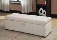 Image for Coaster Tufted Linen Storage Bench