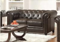 Image for Roy Traditional Button-Tufted Loveseat with Rolled Back and Arms