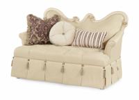 Image for Michael Amini Lavelle Blanc Wood Trim Settee Love Seat (Opt 2) 