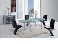 Global Furniture D88 5-Piece Silver Dining Room Set
