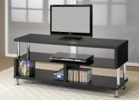 Black & Chrome 48" TV Stand