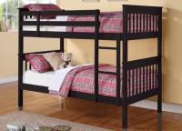 Image for Black Twin/Twin Bunk Bed by Coaster 460234