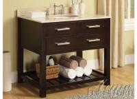 Image for Cherry Finish Sink w/White Marble Top