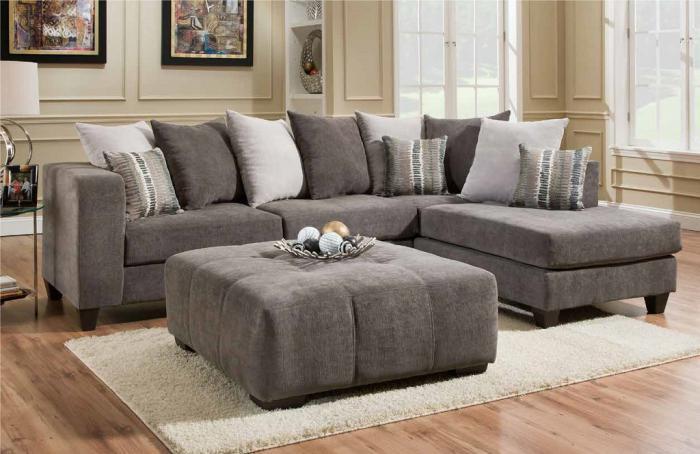 GRAY 2 PC SECTIONAL
