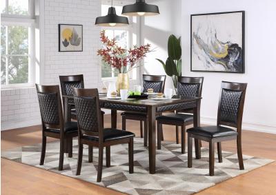  CHERRY DINING TABLE & 6 CHAIRS