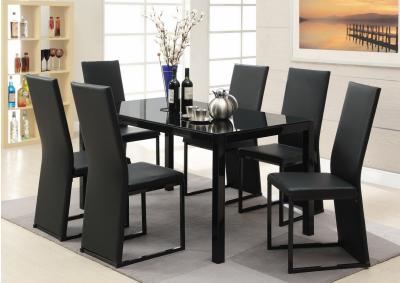 BLACK DINING TABLE