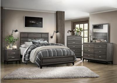Image for 	GRAY QUEEN BED FRAME