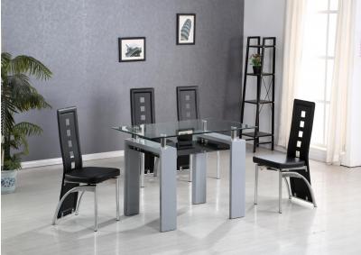 Image for 	GREY GLASS DINETTE TABLE