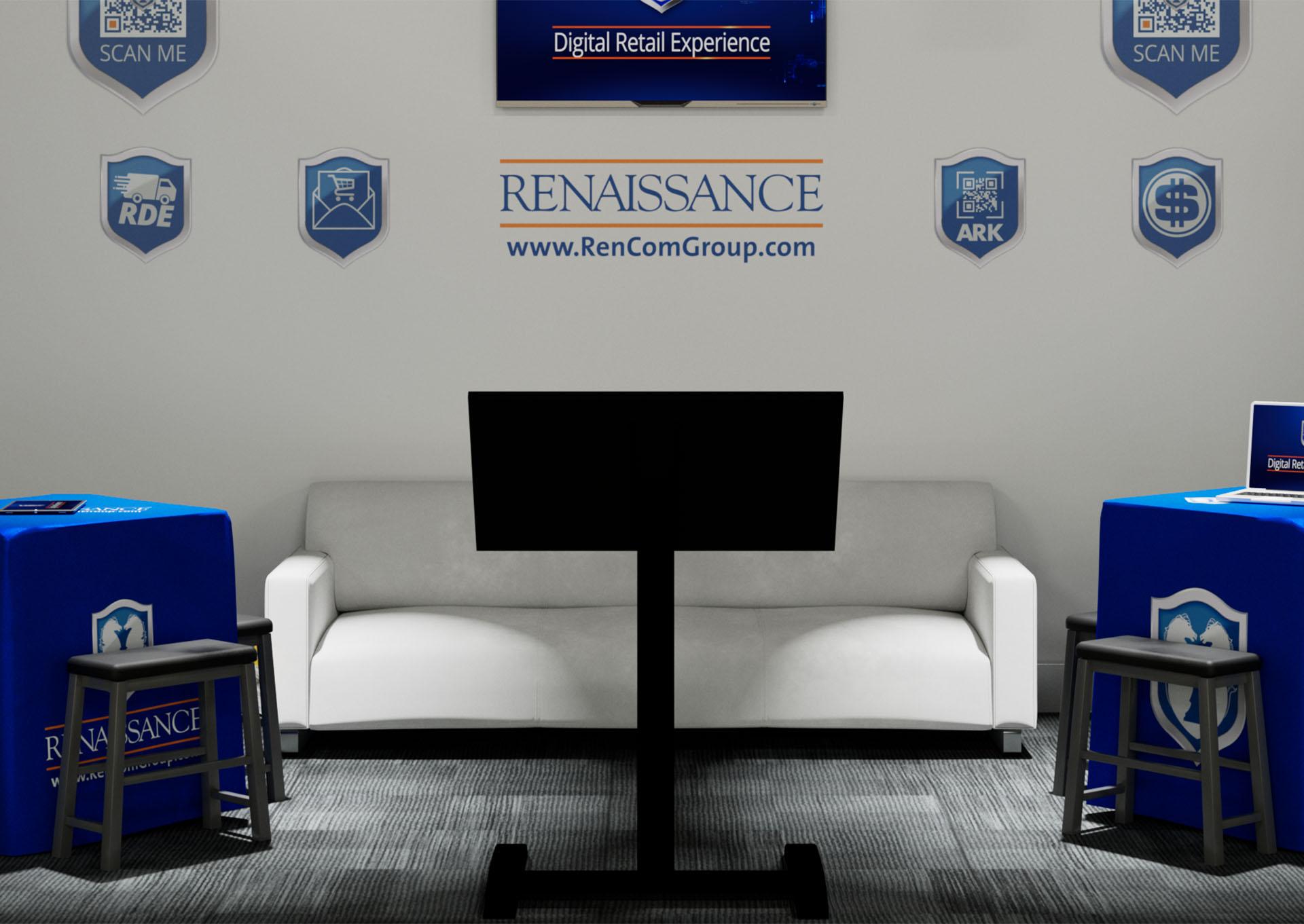 Renaissance Upholstered Fabric Sofa,Digital Retail Experience